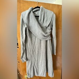 Athleta Gray Long Sleeve Sweater Dress